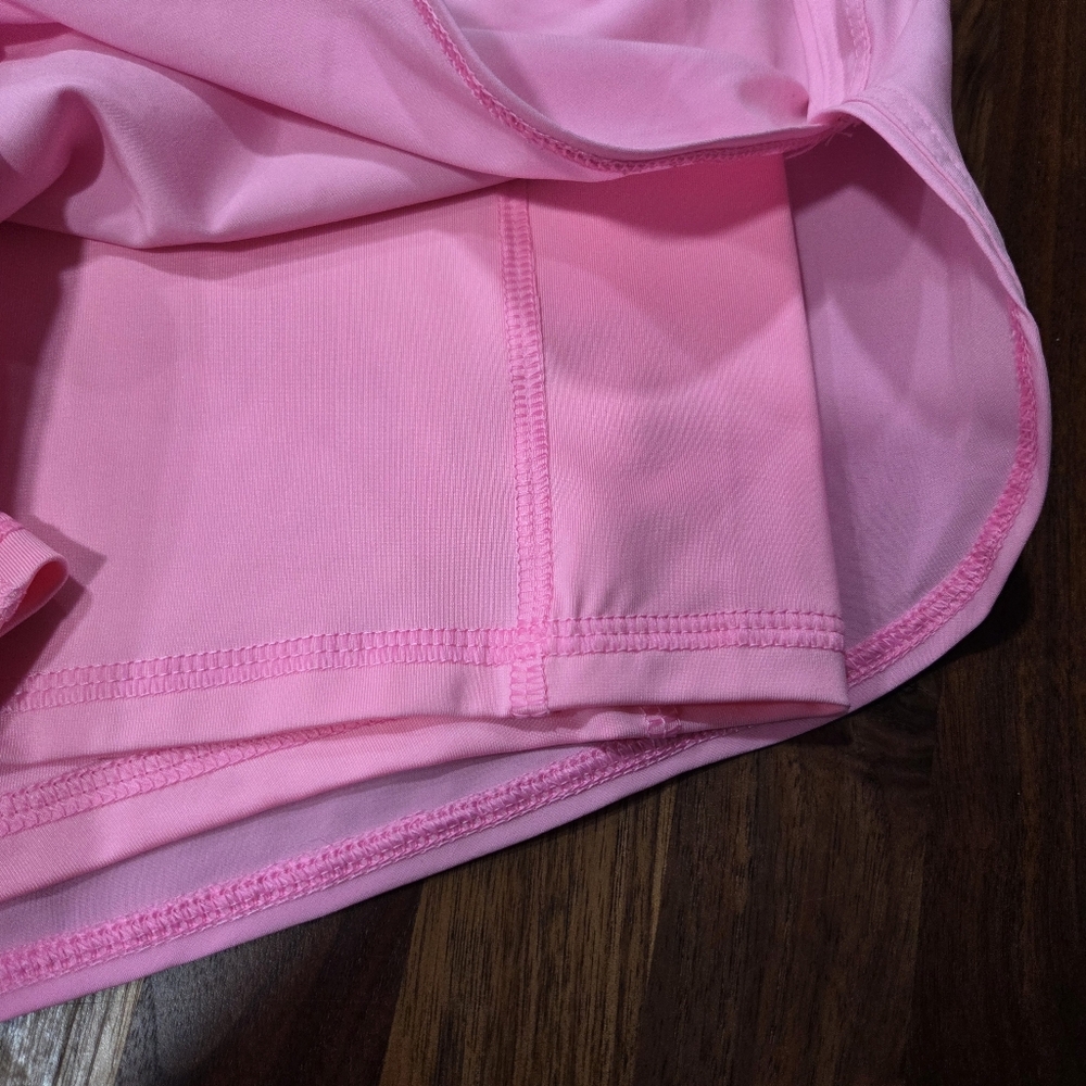 Avia Pink Women's Athletic Elastic-Waist Running Short With Bike Short Liner XXL - Picture 3 of 9